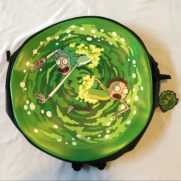 Rick and Morty Round Portal Backpack - Picture 4 of 9